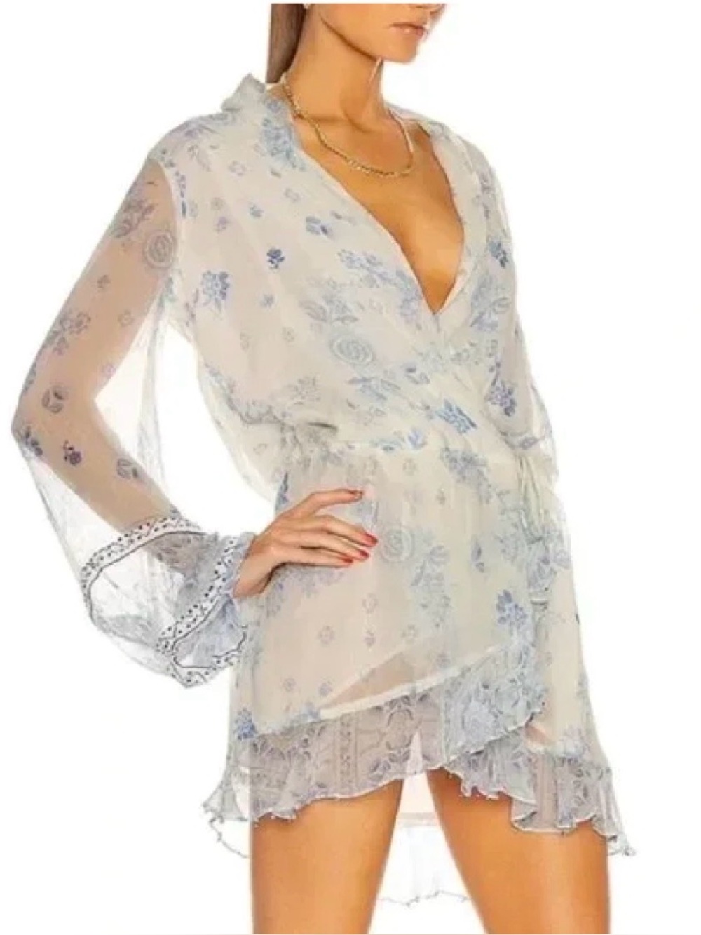 Rococo Sand Boho Mini Resort wear Dress Size Medium